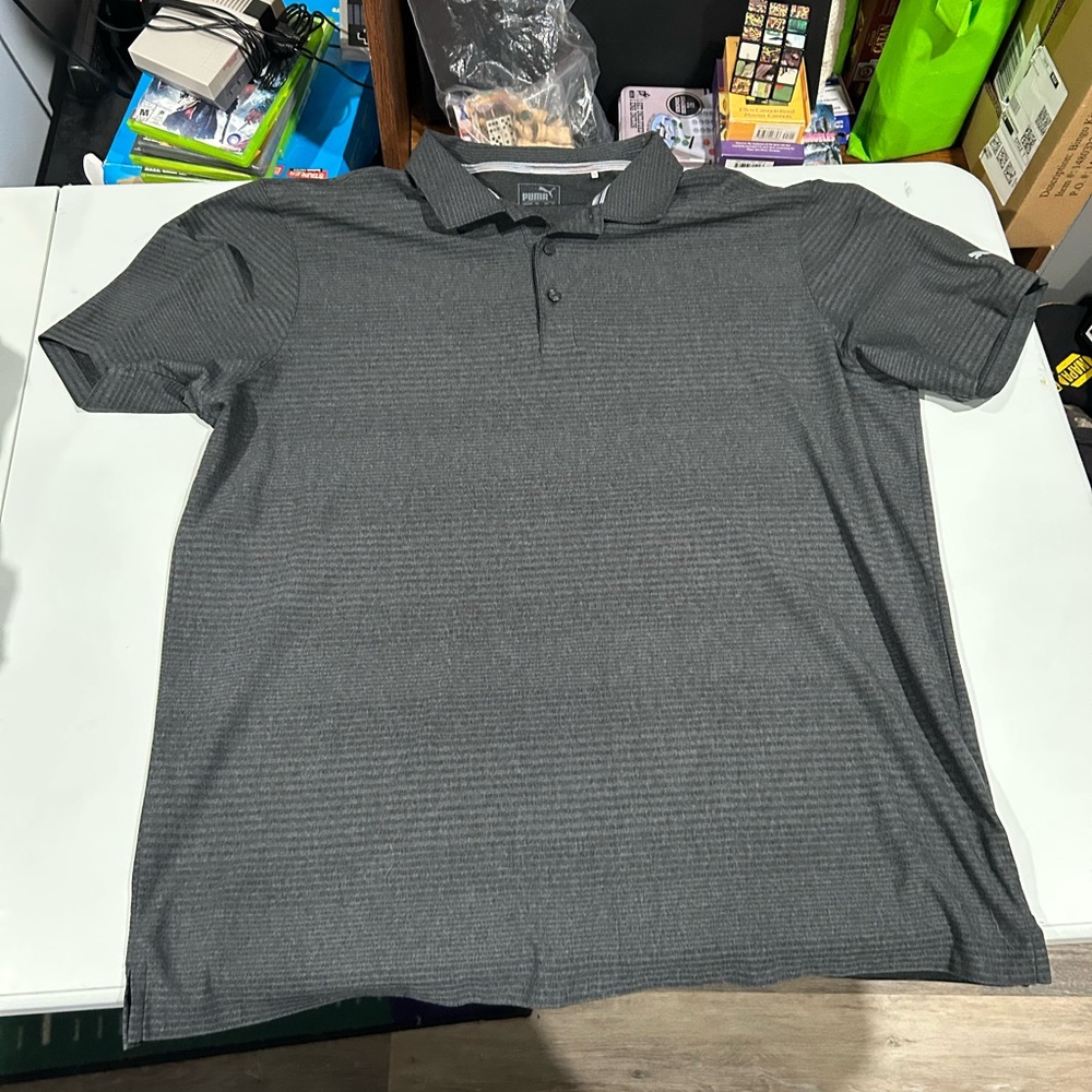 Puma Charcoal Gray Polo, XXL